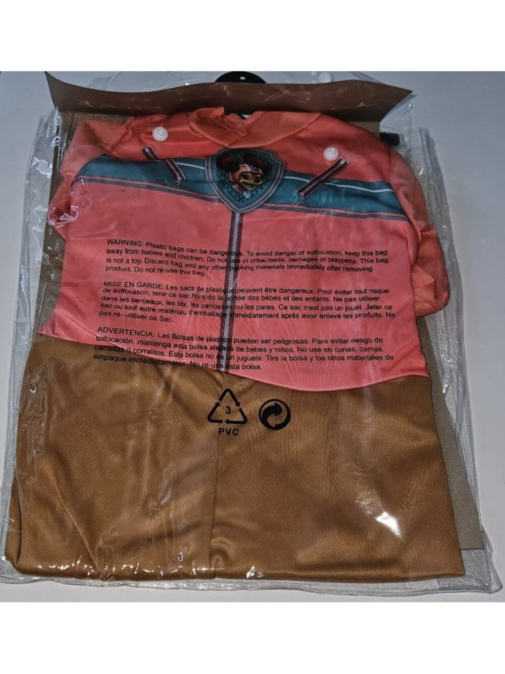 NEW Paw Patrol Liberty Halloween Costume Girls Toddler 2T Disguise Brown Pink